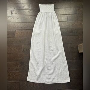 White Linen Maxi Dress